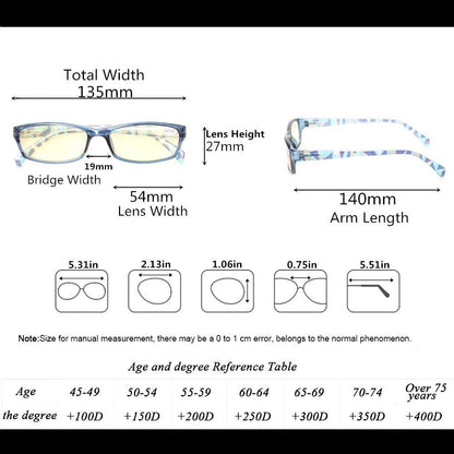 2 Pair Computer Glasses - Anti-Blue Glasses - Blue Light Blocking Reading Glasses for Women